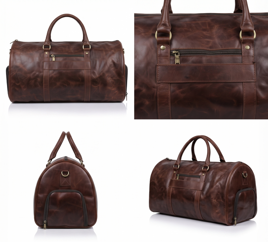 Vintage Travel Duffel Bag